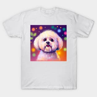 Cute Bichon Frisé Drawing T-Shirt